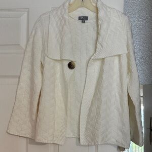 Women's NWOT JM Collection Petite 1 button cardigan Sweater size M